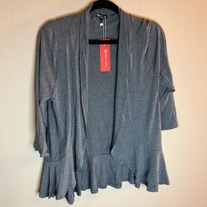 Urban CoCo Women's Lightweight Open Front Large Ruffled Cardigan